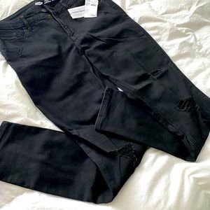 Old Navy Rockstar Super Skinny High Rise Black Jeans
